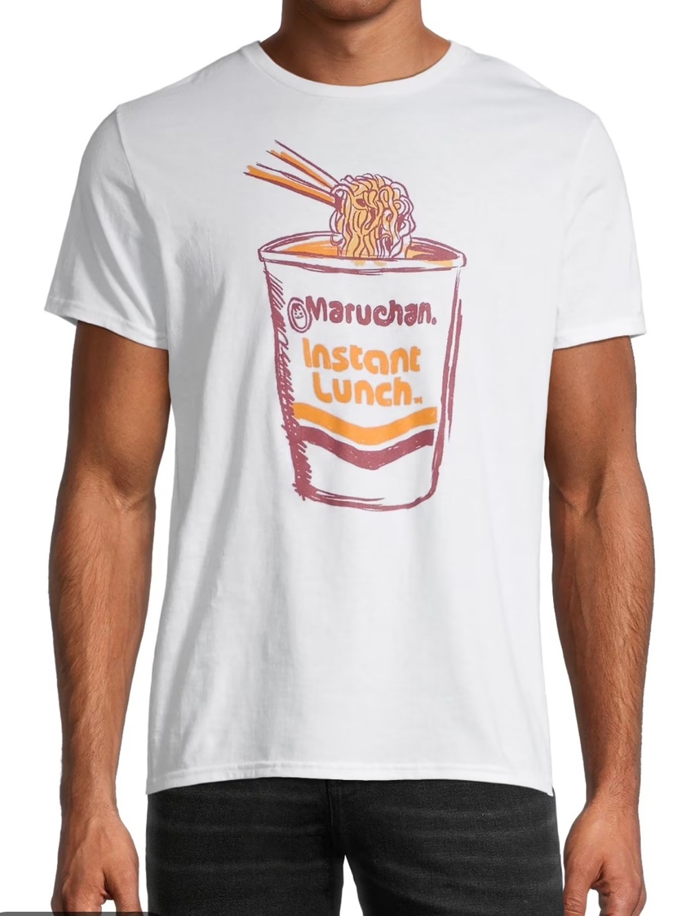 Maruchan Instant Lunch Ramen Graphic Men's Cotton Shirt Size M